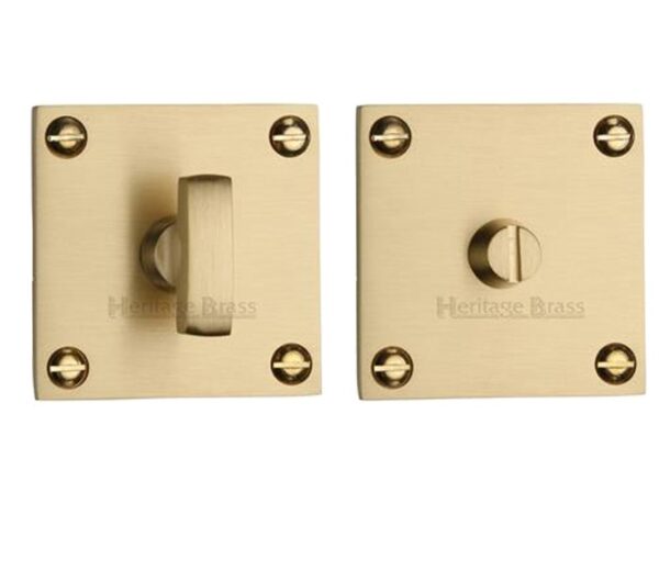 Heritage Brass Square 50Mm X 50Mm Turn & Release, Satin Brass