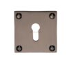 Heritage Brass Standard Square Slim Key Escutcheon, Matt Bronze