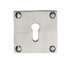 Heritage Brass Standard Square Slim Key Escutcheon, Satin Nickel