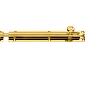 Architectural Barrel Bolt (Various Sizes), Polished Brass