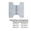 Solid Brass Parliament Hinge-Unwashered -102X102Mm