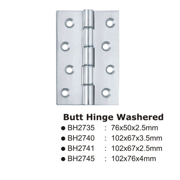 Butt Hinge Washered -102X67X2.5Mm