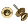 Heritage Brass Round 36Mm Diameter Turn & Release, Polished Brass