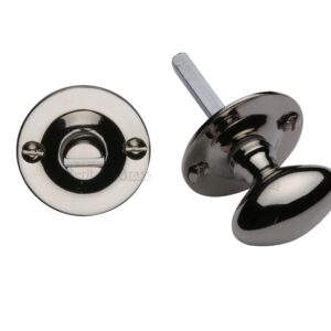 Heritage Brass Round 36Mm Diameter Turn & Release, Polished Nickel