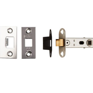 Eurospec Standard 2.5 Inch Or 3 Inch Tubular Latches (Bolt Through), Nickel Plate