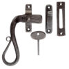 Ludlow Foundries Shepherds Crook Locking Window Fasteners, Beeswax