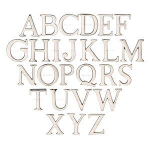 Heritage Brass A-Z Pin Fix Letters (51Mm - 2"), Polished Nickel