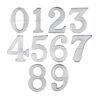 Heritage Brass 0-9 Self Adhesive Numerals (51Mm - 2"), Satin Chrome