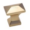 Heritage Brass Anvil Design Pyramid Cabinet Knob, Polished Brass