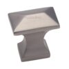 Heritage Brass Anvil Design Pyramid Cabinet Knob, Satin Nickel