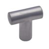 Heritage Brass T-Shaped Cabinet Knob, Satin Chrome