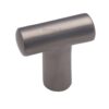 Heritage Brass T-Shaped Cabinet Knob, Satin Nickel