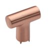 Heritage Brass T-Shaped Cabinet Knob, Satin Rose Gold