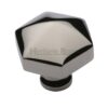 Heritage Brass Octagonal Cabinet Knob, Polished Nickel