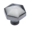 Heritage Brass Octagonal Cabinet Knob, Satin Chrome