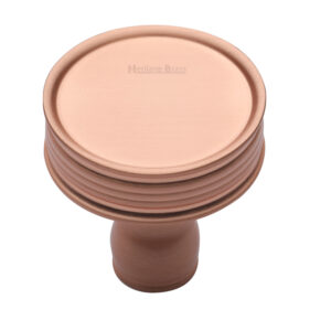 Heritage Brass Venetian Design Cabinet Knob, Satin Rose Gold