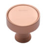 Heritage Brass Florence Design Cabinet Knob, Satin Rose Gold