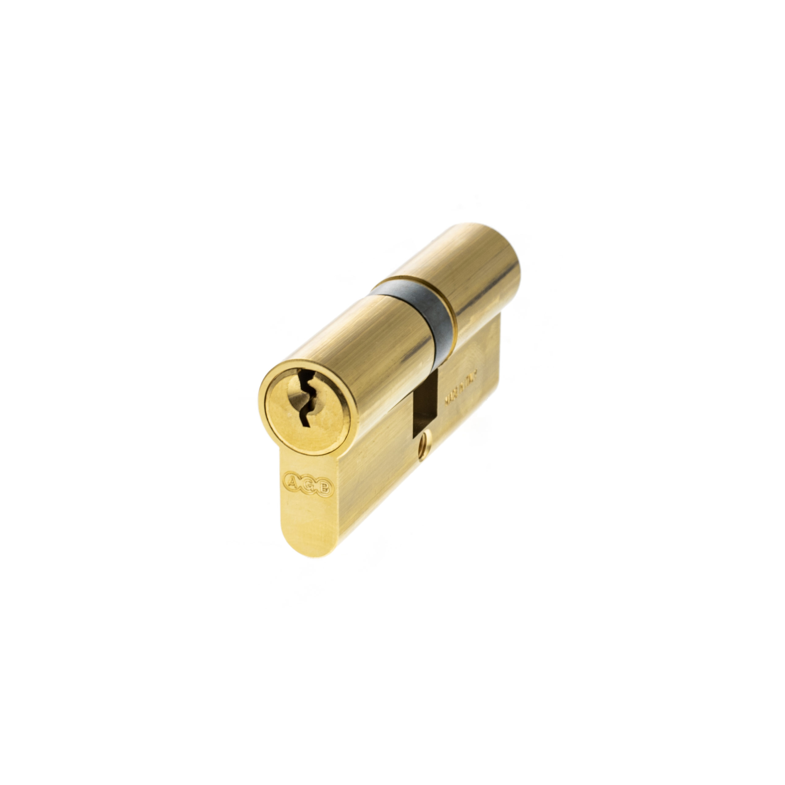 AGB 5 Pin Double Euro Cylinder 30-30mm (60mm) - Polished Brass