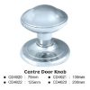 Centre Door Knobs – 125mm – Satin Chrome Polished