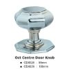 Oct Centre Door Knob – 85mm - Polished Chrome