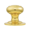 Verda Centre Door Knob - 86×70mm - Polished Brass