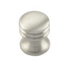 Fingertip Ringed Cupboard Knob, Satin Nickel