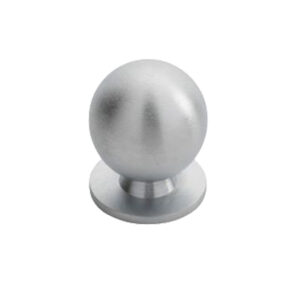 Fingertip Ball Cupboard Knob, Satin Chrome