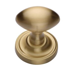 Heritage Brass Chelsea Mortice Door Knobs, Satin Brass (Sold In Pairs)