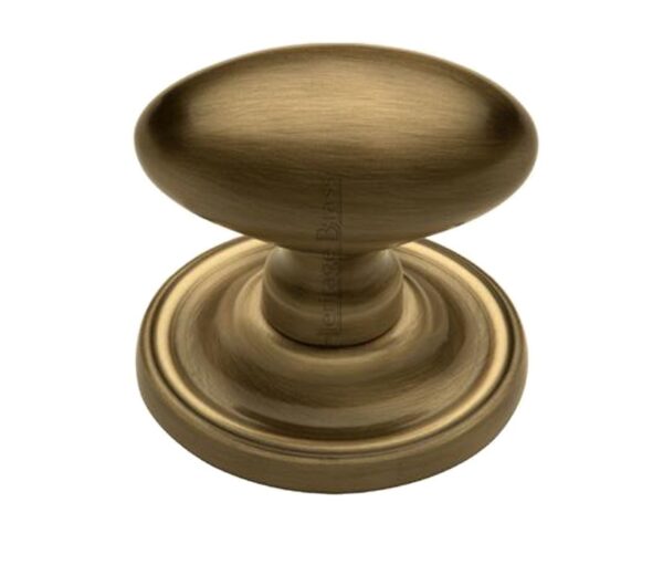 Heritage Brass Chelsea Mortice Door Knobs, Antique Brass (Sold In Pairs)