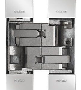 Eurospec CI001129NIK00 1129 Stars 3D Concealed Hinge 100 X 22mm Nickel Plated-Pozi Screws Not Supplied 100mm x 22mm Nickel Plated