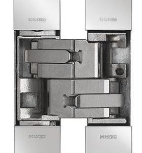 Eurospec CI001130NIK00 1130 Stars 3D Concealed Hinge 134 X 24mm Nickel Plated-Pozi Screws Not Supplied 134mm x 24mm Nickel Plated