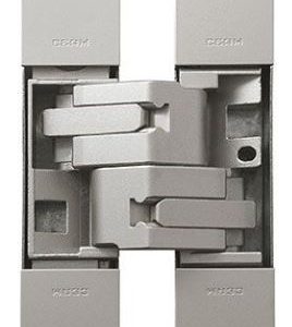 Eurospec CI001131VCH00 1131 Stars 3D Concealed Hinge 160 X 32mm Ss Plated-Pozi Screws Not Supplied 160mm x 32mm Satin Stainless