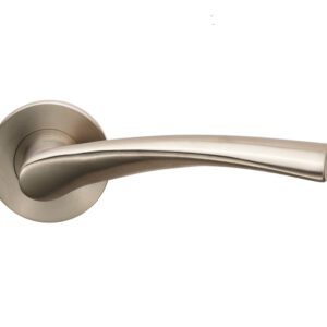 Eurospec Breeze Door Handles On Slim Fit 6Mm Rose - Grade 304 Satin Stainless Steel