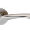 Eurospec CSL1121SSS Steelworx Designer Lever On Concealed Fix Sprung Round Rose G304 52mm Satin Stainless Steel