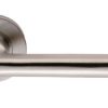 Eurospec CSL1134SSS Carlton Lever On Concealed Fix Sprung Round Rose G201 52mm Satin Stainless Steel