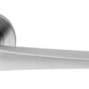 Eurospec Shaped Stainless Steel Door Handles - Satin Stainless Steel (Sold In Pairs)