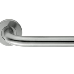 Eurospec Radium Stainless Steel Door Handles - Satin Stainless Steel (Sold In Pairs)