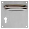 Eurospec Dda Compliant Safety Lever On Euro Profile Backplate - Satin Stainless Steel (Sold In Pairs)