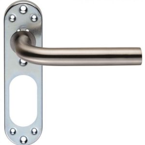 Eurospec CSLP1191SSS 170 X 45 X 8mm Steelworx 19mm Dia.Straight Lever On Inner Steel Backplate G201 Satin Stainless Steel