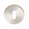 Eurospec Standard Profile Stainless Steel Escutcheons (6Mm Rose), Satin Stainless Steel