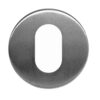 Eurospec 'Oval Profile' Stainless Steel Escutcheons, Satin Finish