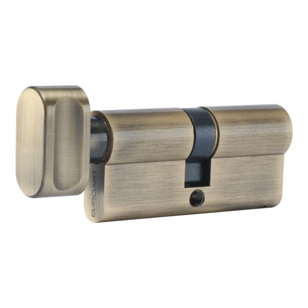 Key And Turn Cylinder - 6 Pin Euro Profile - 60Mm