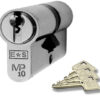 Eurospec Mp10 Euro Profile British Standard 10 Pin Double Cylinders, (Various Sizes) Satin Chrome