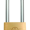 Eurospec Long Shackle Brass Padlock, 38Mm Or 50Mm (Keyed To Differ)