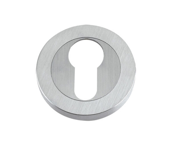 Zoo Hardware Da-T Euro Profile Escutcheons, Satin Chrome