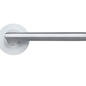 Zoo Hardware Da-T Virottia Satin Chrome Door Handles (Sold In Pairs)