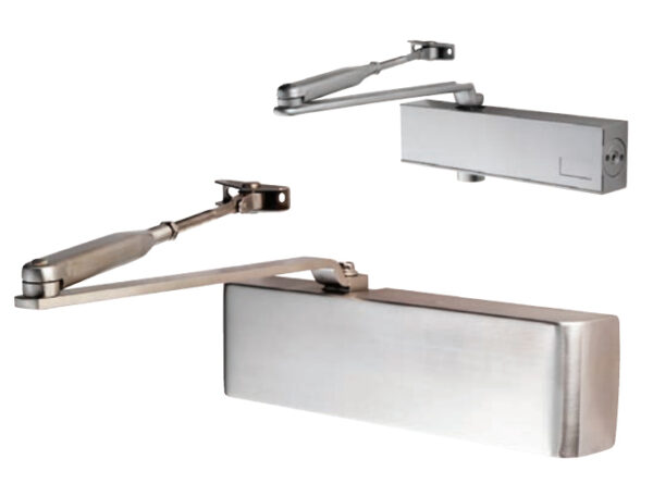 Eurospec Enduro Dda Compliant Overhead Door Closer, Spring Variable Power Size 2-5, Various Finishes