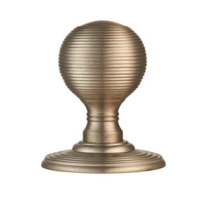 Delamain Reeded Concealed Fix Mortice Door Knob, Satin Nickel (Sold In Pairs)