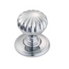 Fingertip Delamain Flower Cupboard Knob (31Mm), Polished Chrome