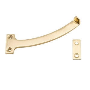 Quadrant Arm Window Stays (150Mm), Polished Brass (Sold In Pairs)